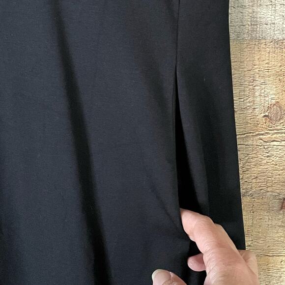 Cabi 3827 Minimalist Dress Shirred Short Sleeve Solid Black Size XS - Picture 5 of 11